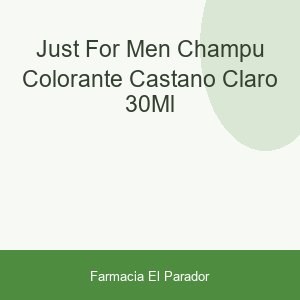 Just For Men Champú Colorante Castaño Claro 30ml