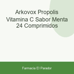 Arkovox Própolis + Vitamina C Sabor Menta 24 Comprimidos