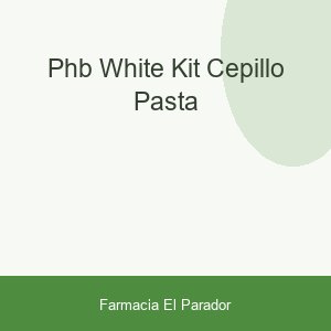 Phb White Kit Cepillo + Pasta