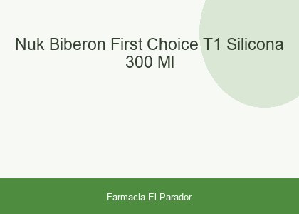 Nuk Biberón FIrst Choice T1 Silicona 300 ml