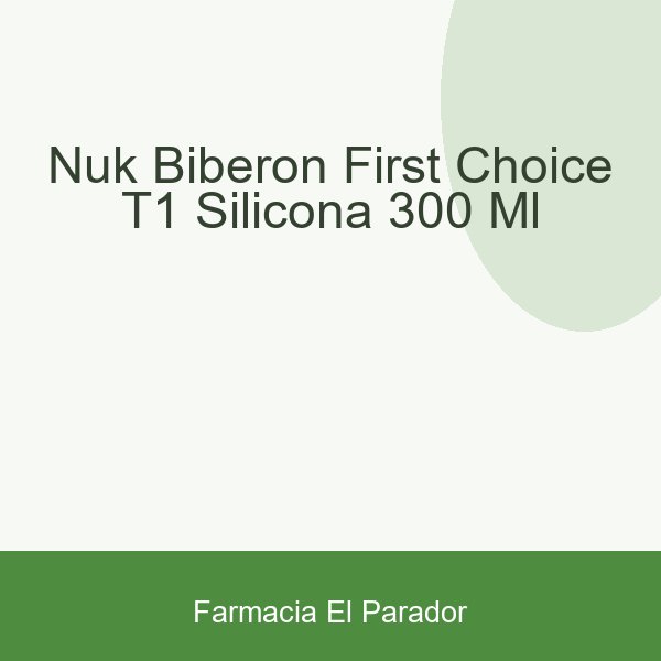 Nuk Biberón FIrst Choice T1 Silicona 300 ml