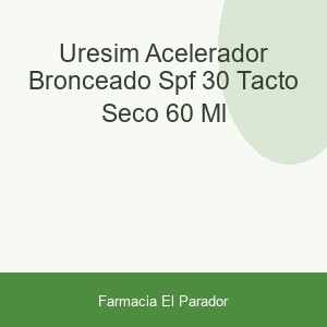 Uresim Acelerador Bronceado SPF-30 Tacto Seco 60 ml