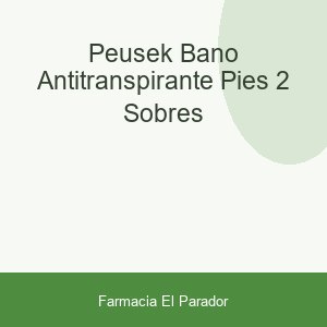 Peusek Baño Antitranspirante Pies 2 Sobres