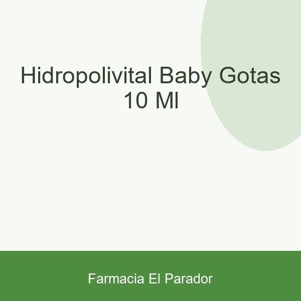 Hidropolivital Baby Gotas 10 Ml