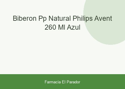 Biberon Pp Natural Philips Avent 260 Ml Azul