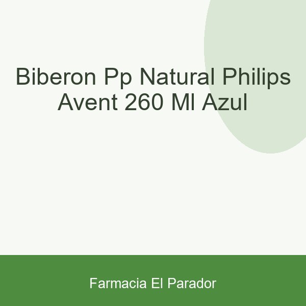Biberon Pp Natural Philips Avent 260 Ml Azul
