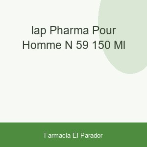 Iap Pharma Pour Homme Nº 59 150 Ml