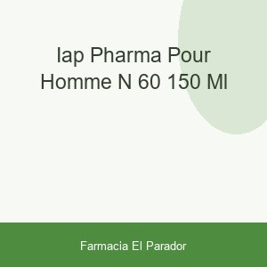 Iap Pharma Pour Homme Nº 60 150 Ml