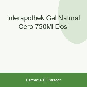 Interapothek Gel Natural Cero 750ml Dosi