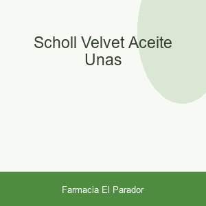 Scholl Velvet Aceite Uñas