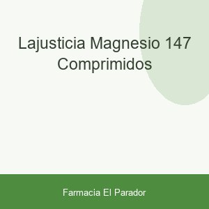 LaJusticia Magnesio 147 Comprimidos