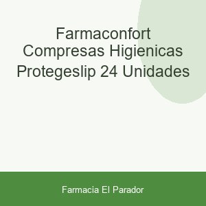 Farmaconfort Compresas Higienicas Protegeslip 24 Unidades