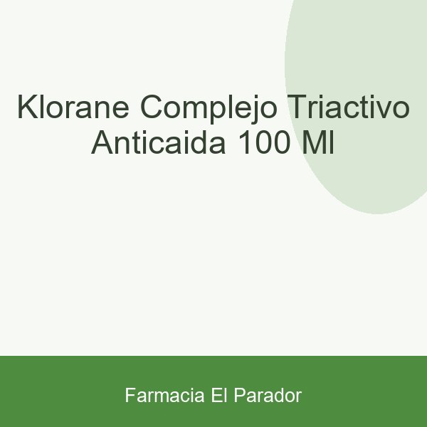 Klorane Complejo Triactivo Anticaida 100 Ml