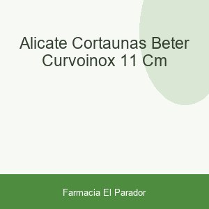 Alicate Cortauñas Beter Curvoinox 11 Cm