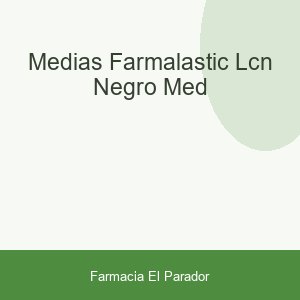 Medias Farmalastic L.cn Negro Med