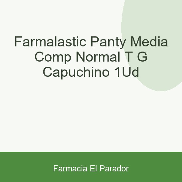 Farmalastic Panty-media Comp Normal T-g Capuchino 1ud