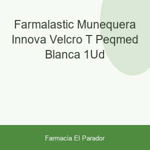 Farmalastic Muñequera Innova Velcro T-peq/med Blanca 1ud