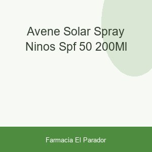 Avene Solar Spray Niños SPF-50+ 200ml