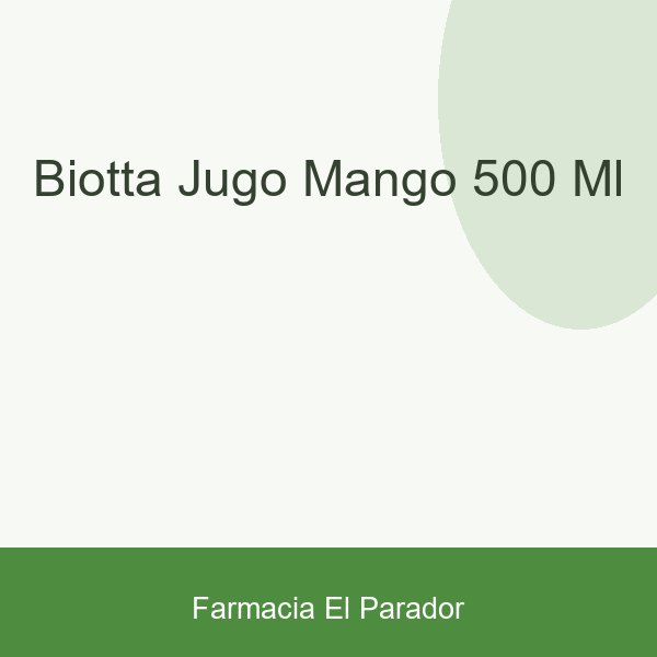 Biotta Jugo Mango 500 Ml