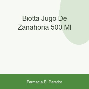 Biotta Jugo de Zanahoria 500 Ml