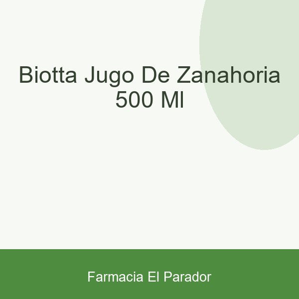 Biotta Jugo de Zanahoria 500 Ml