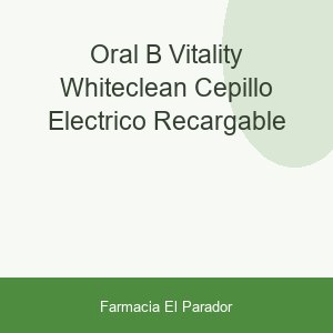 Oral-b Vitality White+clean Cepillo Eléctrico Recargable