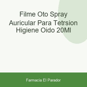 Filme Oto Spray Auricular para Tetrsión Higiene Oído 20ml