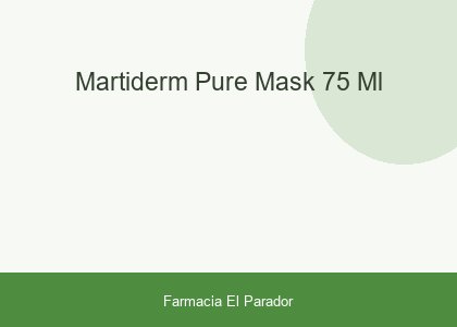 Martiderm Pure Mask 75 ml