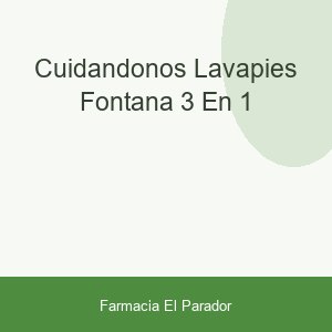 Cuidandonos Lavapies Fontana 3 en 1