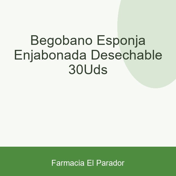 Begobaño Esponja Enjabonada Desechable 30uds