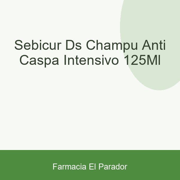 Sebicur Ds Champú Anti-caspa Intensivo 125ml