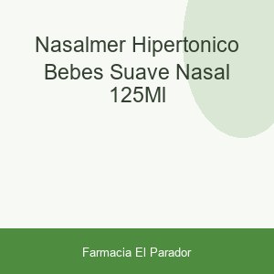 Nasalmer Hipertónico Bebés Suave Nasal 125ml