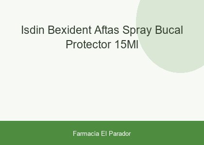 Isdin Bexident Aftas Spray Bucal Protector 15ml