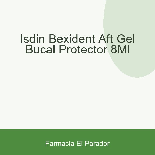 Isdin Bexident Aft Gel Bucal Protector 8ml