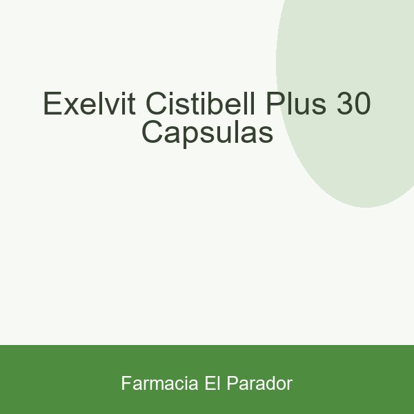 Exelvit Cistibell Plus 30 Cápsulas