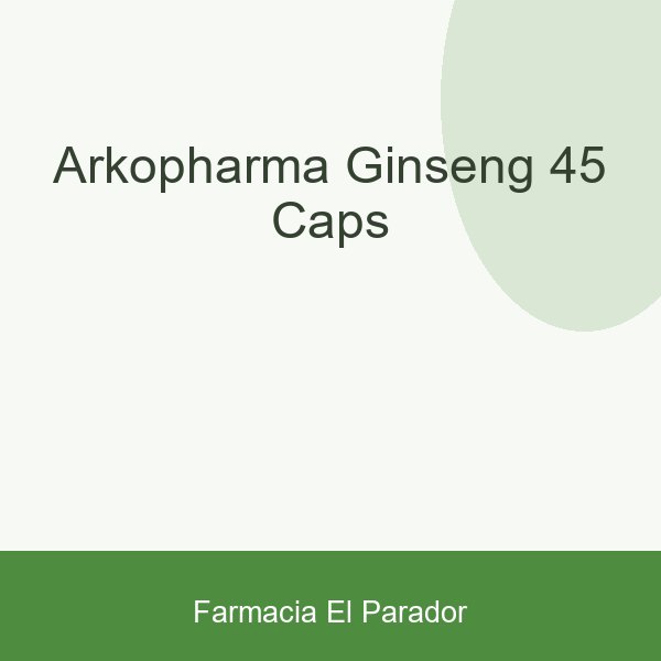 Arkopharma Ginseng 45 caps