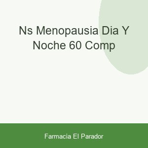 Ns Menopausia Día Y Noche 60 comp