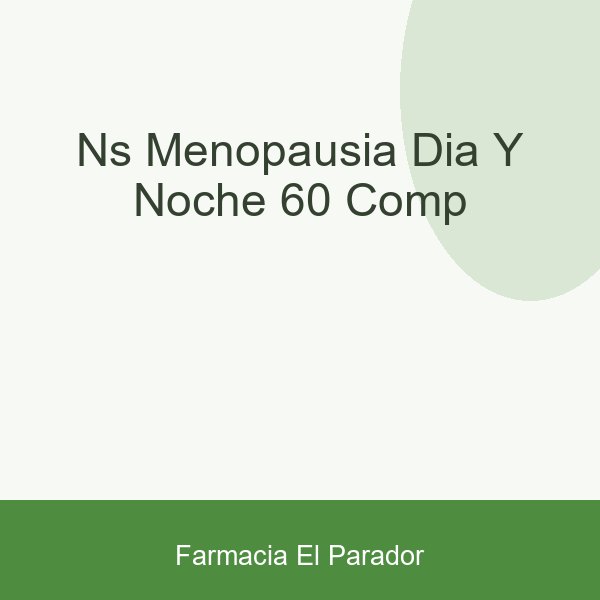 Ns Menopausia Día Y Noche 60 comp