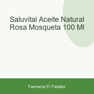 Saluvital Aceite Natural Rosa Mosqueta 100 ml