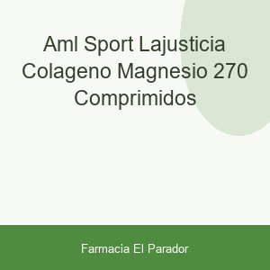 AML Sport LaJusticia Colágeno + Magnesio 270 comprimidos