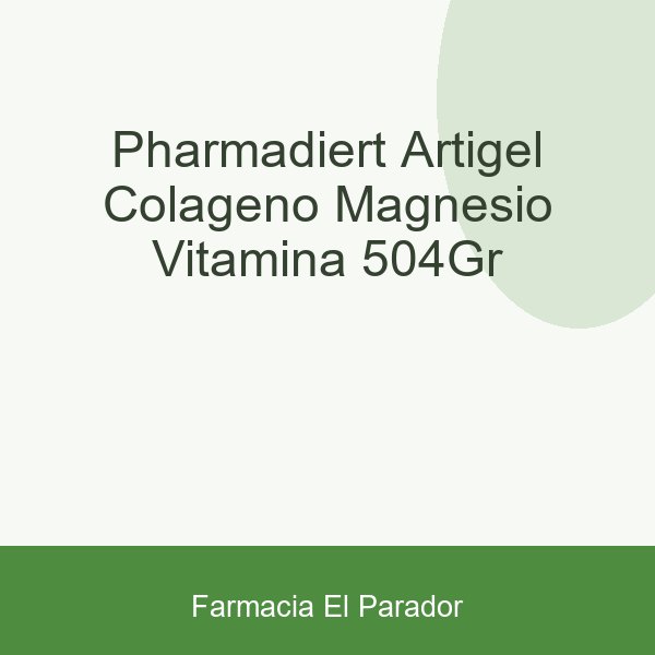 Pharmadiert Artigel Colágeno Magnesio Vitamina 504gr