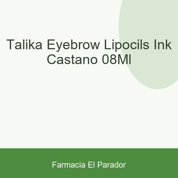 Talika Eyebrow Lipocils ink Castaño 0,8ml