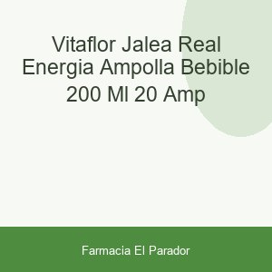 Vitaflor Jalea real Energia Ampolla Bebible 200 ml 20 amp