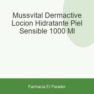 Mussvital Dermactive Loción Hidratante Piel Sensible 1000 ml