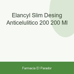 Elancyl Slim Desing Anticelulítico 200 + 200 ml