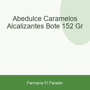 Abedulce Caramelos Alcalizantes Bote 152 gr