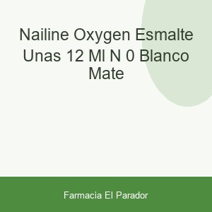 Nailine Oxygen Esmalte Uñas 12 ml Nº-0 Blanco Mate
