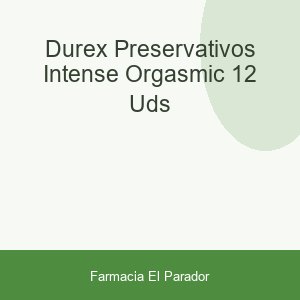 Durex Preservativos Intense Orgasmic 12 uds