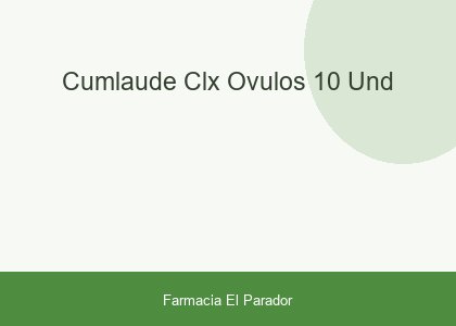 Cumlaude CLX Óvulos 10 Und