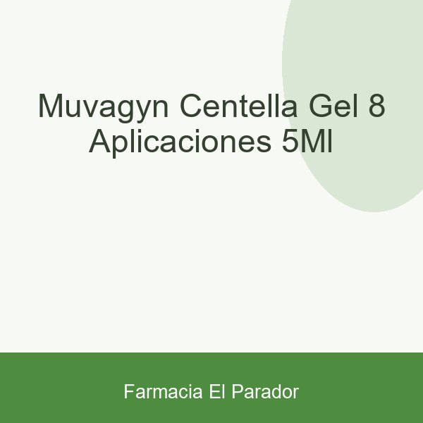Muvagyn Centella Gel 8 Aplicaciones 5ml